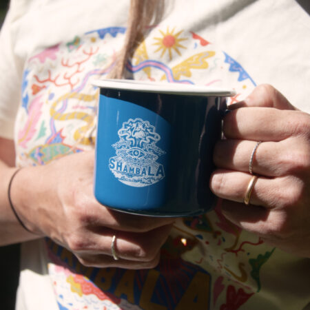 Limited Edition Blue 10z Enamel Mug - Sale £6
