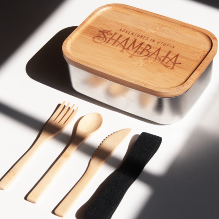 Shambala Stainless Steel and Bamboo Lunchbox Set - Sale £18 - Image 4