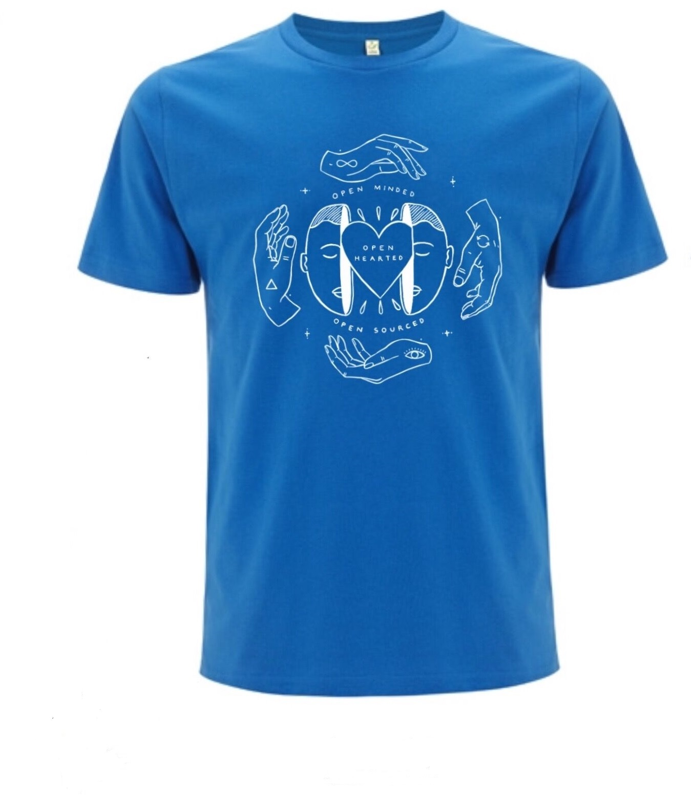 Mens 2017 SH T-Shirt front blue - Shambala Shop