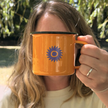 SHAMBALA YELLOW x PURPLE CAMPING MUG