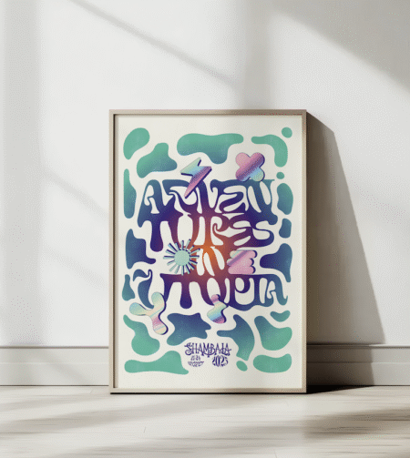 Adventures In Utopia - Shambala 2025 A2 Print (Inc P&P)