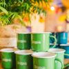 Classic Shambala Logo - Green 10z Enamel Mug