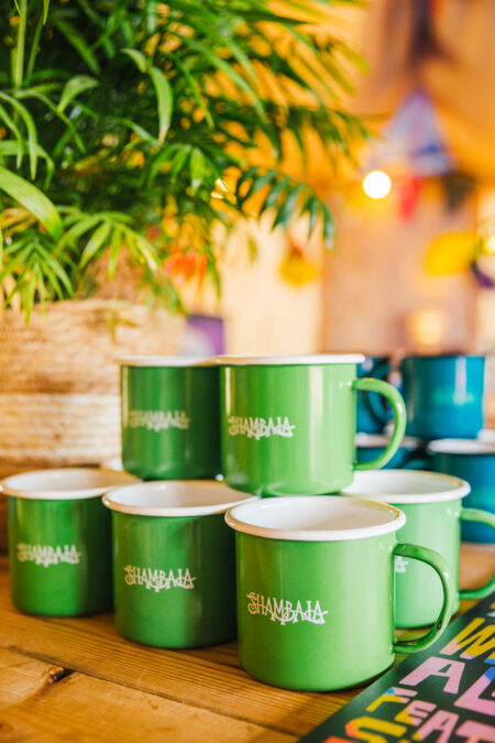 Classic Shambala Logo - Green 10z Enamel Mug - Sale £5