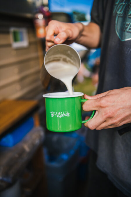 Classic Shambala Logo - Green 10z Enamel Mug - Sale £5 - Image 2